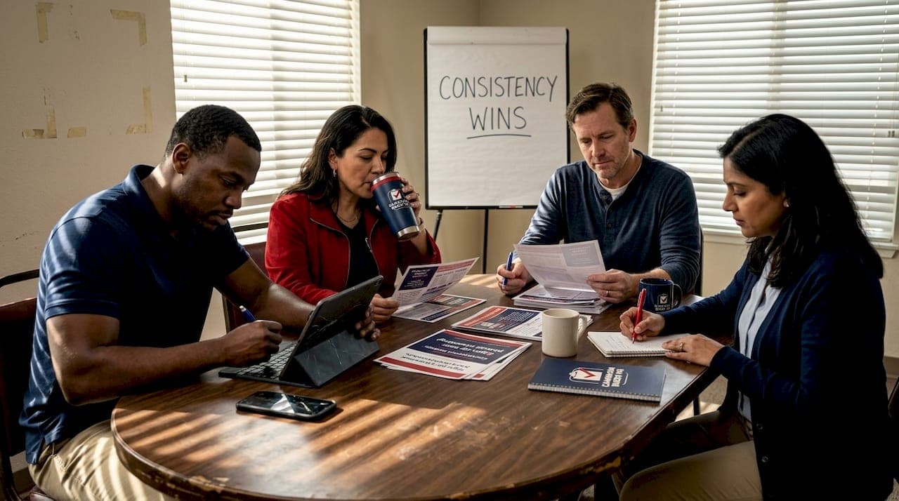 Maintain campaign consistency: proven tactics for progressive wins