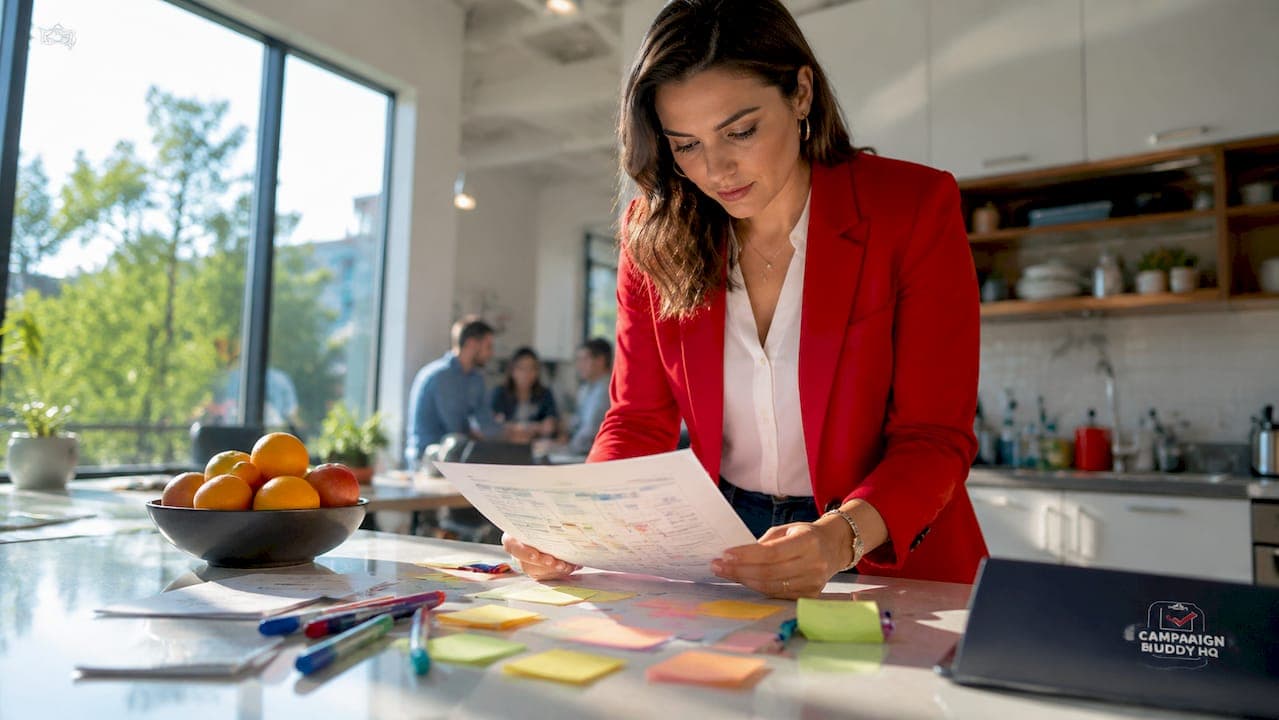 Explaining Campaign Workflows for Political Strategists